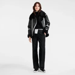 Blouson En Cuir De Mouton Double Face