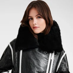 Blouson En Cuir De Mouton Double Face