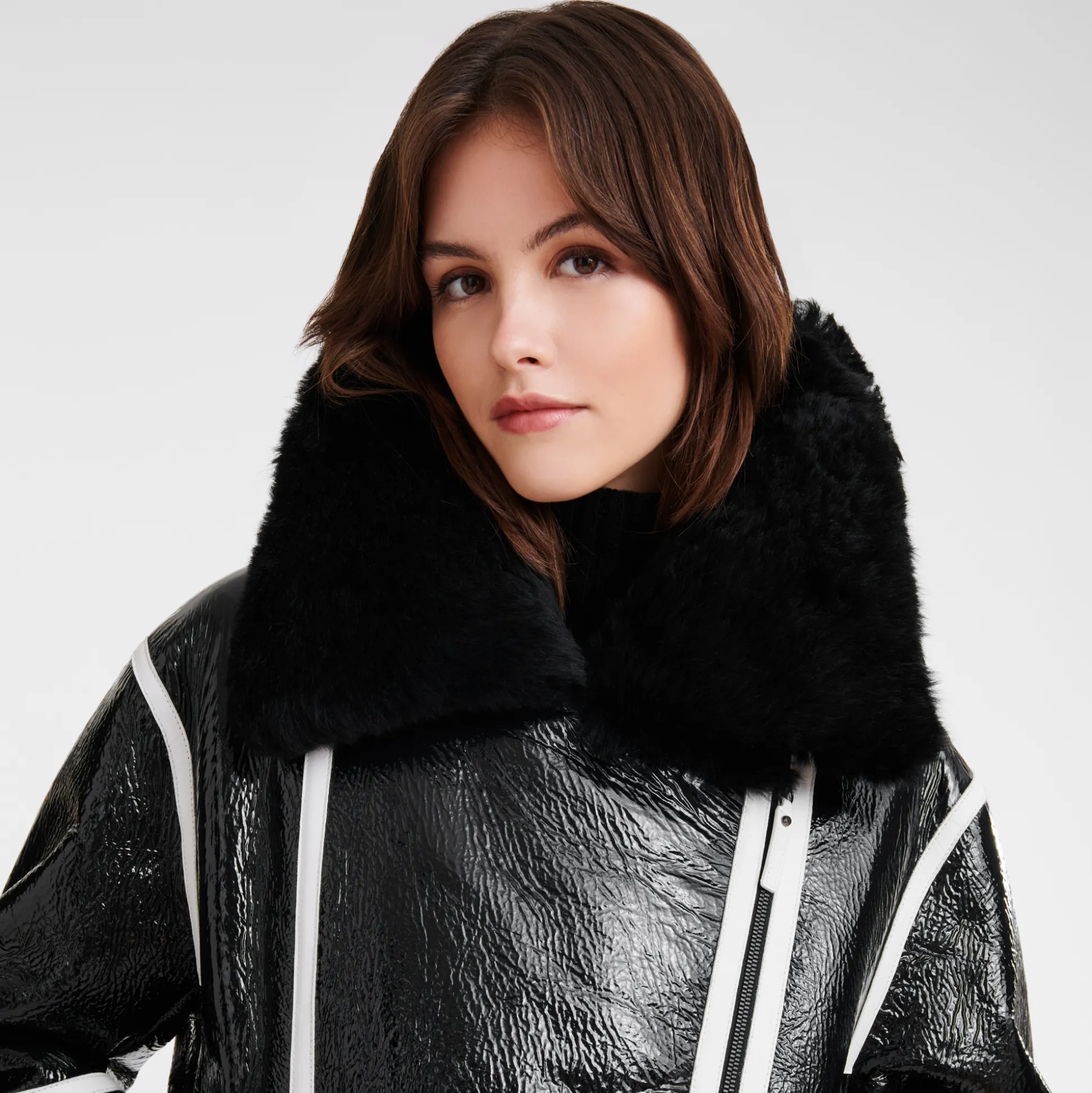 Blouson En Cuir De Mouton Double Face