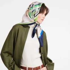 Carré De Soie 90 Tête De Cheval