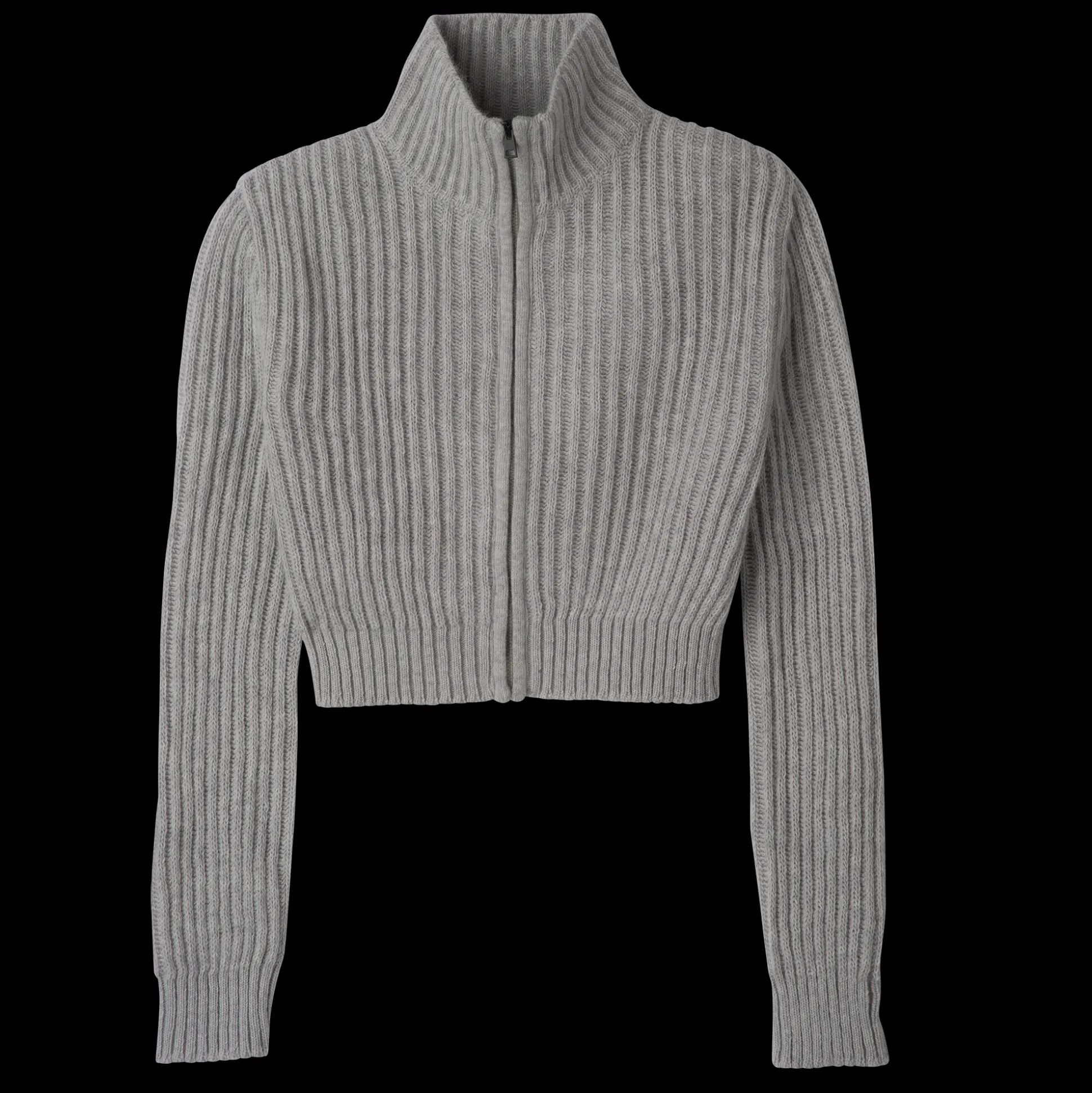 Gilet Court Col Zippé