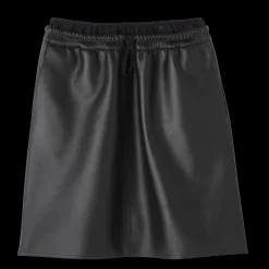 Jupe En Cuir Avec Empiècement à La Ceinture