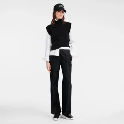 Pantalon Droit Avec Empiècement