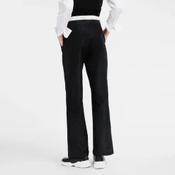 Pantalon Droit Avec Empiècement