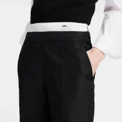 Pantalon Droit Avec Empiècement