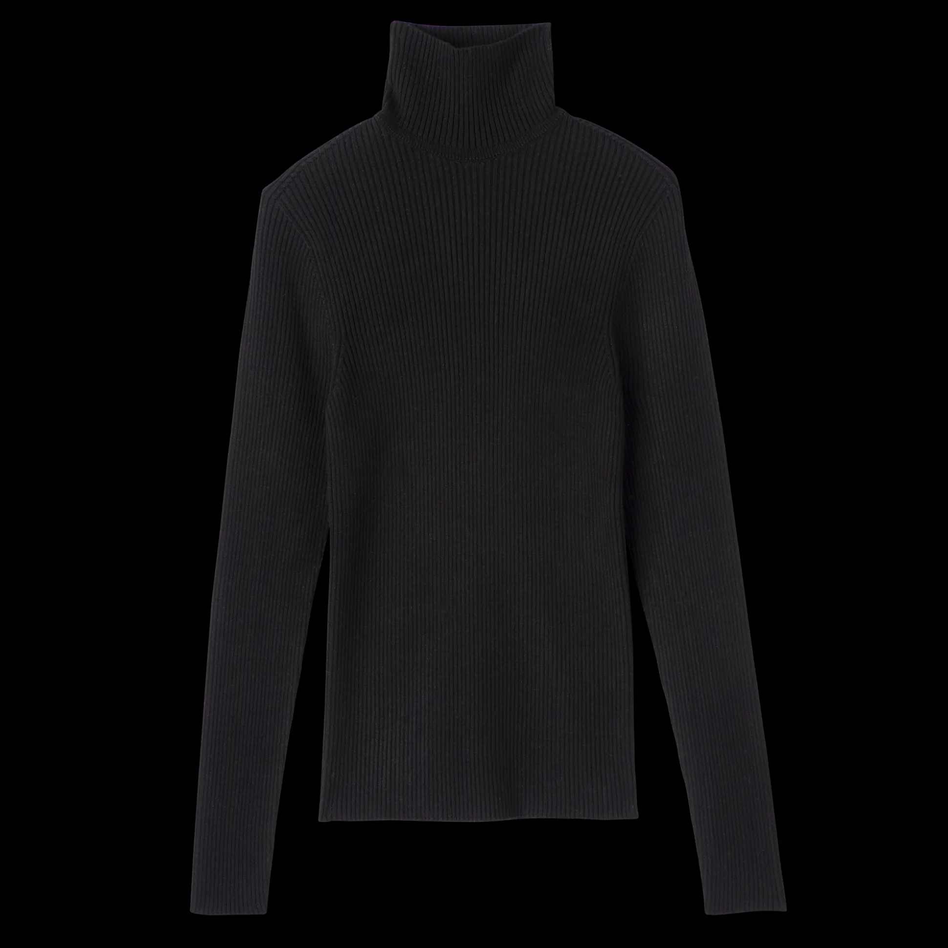 Pull Ajusté Col Cheminée