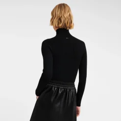 Pull Ajusté Col Cheminée