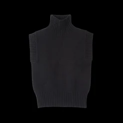 Pull Sans Manche Col Cheminée