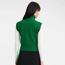 Pull Sans Manche Col Cheminée