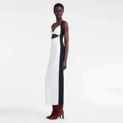 Robe Longue Avec Empiècement Signature