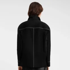 Veste Oversize à Surpiqures